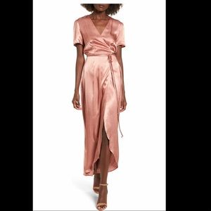 WAYF Gwyneth Wrap Maxi Dress